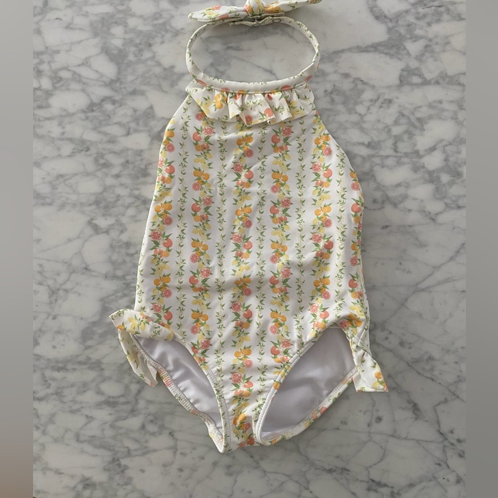 Floral Halter Neck Swimsuit